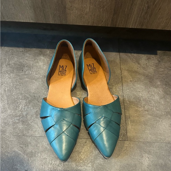 Miz Mooz Jade Pointed Toe Leather Ballet Flats Size 41 9.5-10 NEW - Picture 3 of 6